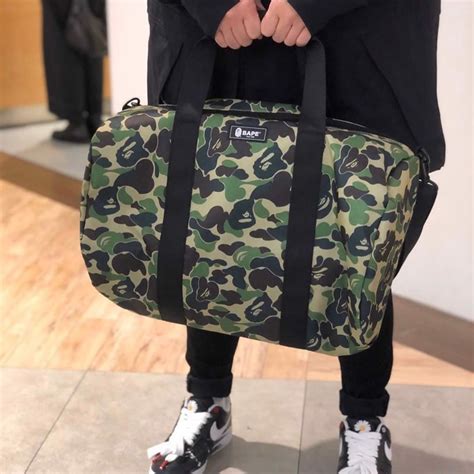 fake bape duffle bag|bape bookbags with lunch boxes.